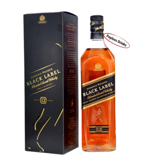 Buy Johnnie Walker Black Label 12 Year Blended Scotch Whisky Bottle 1 L online in Accra, Ghana from payless drinks and get it delivered to you.